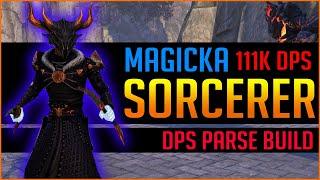 Magicka Sorcerer Build with 111k DPS Test for ESO (Elder Scrolls Online) Deadlands DLC