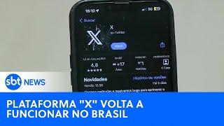 X volta a funcionar no Brasil após decisão de Moraes | #SBTNewsnaTV (09/10/24)