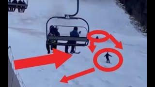 Медведь напал на лыжника на горнолыжном склоне Жесть Видео