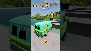 Help Ronaldo vs Messi vs Neymar vs ScoobyDoo vs Georgina  Car Jump Challenge!  #shorts