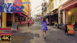  Nice in 4K: Walking Tour Through a Historic Picturesque City French Riviera Gem ️