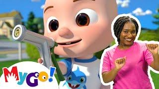 Car Wash Song | CoComelon Nursery Rhymes & Kids Songs | MyGo! Sign Language For Kids