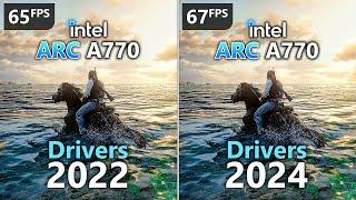 2022 vs. 2024 Drivers - Intel ARC A770 - Test in 7 Games
