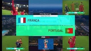 Pes 18 (World Cup) Copa do Mundo  2018 Disputa de 3° França  x Portugal  Gameplay Ps4