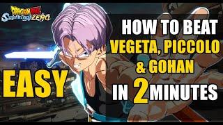 How to Defeat VEGETA, PICOLO and GOHAN within 2 Minutes | Trunks Alternate Timeline