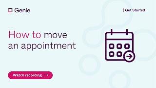 How to move an appointment in Genie