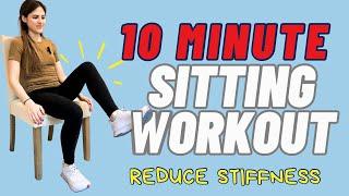 10-Minute Sitting Beginner Workout For Pre & Post Knee Replacement Surgery: Reduce Stiffness!