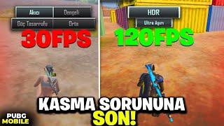 HERKES 120 FPS OLACAK !! KASMA SORUNU %100 ÇÖZÜMÜ PUBG MOBİLE