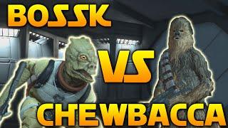 CHEWBACCA VS BOSSK - WHO'S BEST? Star Wars: Battlefront Death Star Gameplay