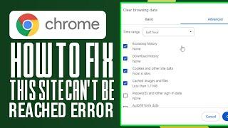 How To Fix This Site Can't Be Reached Error In Google Chrome (2024) Simple Tutorial