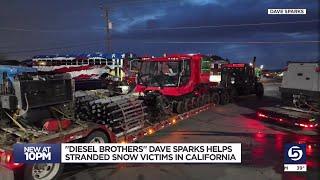 'Diesel Brothers' Dave Sparks helps stranded snow victims in California