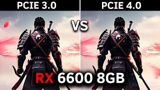 PCIe 3.0 vs PCIe 4.0 | AMD RX 6600 8GB | Test In 12 Games | 2024