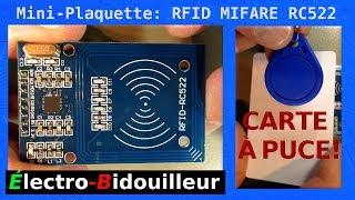 EB_#204 Mini-Plaquette: RFID MIFARE RC522, Carte-Puce et Porte-Clé