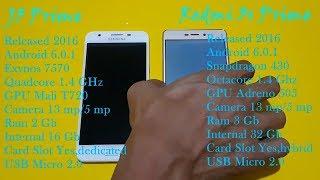 Samsung J5 Prime VS Xiaomi Redmi 3s Prime Antutu Benchmark & Geekbench 4 Score