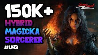 Hybrid Magicka Sorcerer | 150k+ DPS PvE Build | ESO - U42