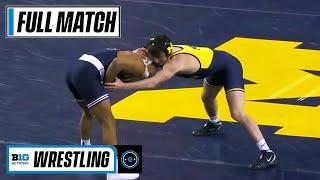 133 LBS: #3 Roman Bravo-Young (PSU) vs. Dylan Ragusin (MICH) | 2021 B1G Wrestling