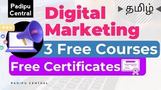 3 Free Digital Marketing Courses with Certificate