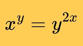 An Exponential Equation In Two Variables | Real Solutions?