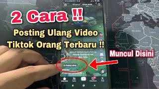 Cara Memposting Ulang Video Orang Di Tiktok