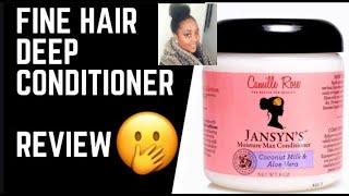 BEST DEEP CONDITIONER FOR FINE NATURAL HAIR?! FOR DRY & DAMAGED HAIR! CAMILLE ROSE