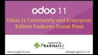 Odoo 11 Community and Enterprise Edition Features Sneak Peek