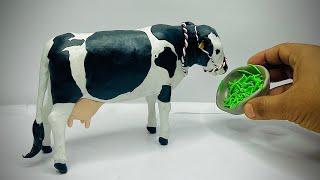 Sculpture: How to make Cow with Clay, Clay craft,Clay modelling,Clay animal art