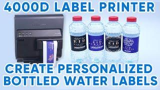 BOTTLED WATER(4000D LABEL PRINTER) Create Personalized Bottled Water Labels