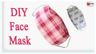 HOW TO MAKE  FACE MASK WITH FILTER POCKET |  FACE MASK SEWING TUTORIAL