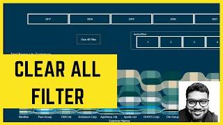 How to setup Clear All Filter Button in Power BI || Power BI Stuff