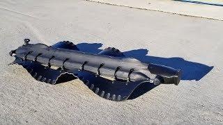 Amphibious Velox robot uses undulating fins to swim and crawl