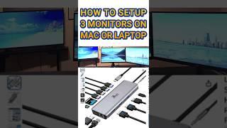 How to Setup 3 Monitors on a Laptop\MacBook in Minutes.!  Triple Monitor Setup. #MADTechTips