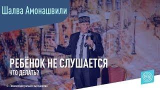 Что делать, если ребёнок вас не слушается? Шалва Амонашвили