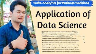 Application of Data Science | Hindi | Data Analytics for Business Decision | MBA,BBA