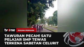 Video Amatir Tawuran Dua Kelompok Pelajar, Satu Orang Tewas | Ragam Perkara tvOne