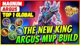 The New King, Argus MVP Build [ Top Global Argus ] MAGNUM - Mobile Legends Gameplay And Build.