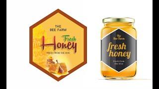 How to Honey Label  Design in Coreldraw ||  #Graphic House | Coreldraw Tutorial