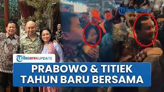 Pecah! Momen Prabowo, Titiek Soeharto, Didit Rayakan Tahun Baru di Bundaran HI, Dikerumuni Warga