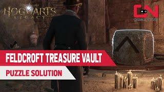 How to Solve Feldcroft Treasure Vault with Arrow Sign Stones Puzzle in Hogwarts Legacy