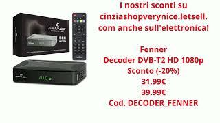 Fenner Decoder DVB T2 HD 1080p Sconto  20% 31 99€ 39 99€ Cod  DECODER FENNER