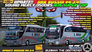 UPDATE !! OBB BUSSID V4.3.4 TERBARU SOUND MERCY 0500RS 1836 SUPER TOP RUNTEXT MATA GRAFIK ETS2