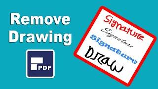 How to remove drawing from pdf using pdfelement