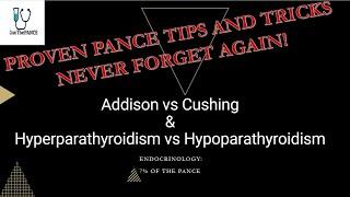 Addison vs Cushing & Hyperparathyroidism vs Hypoparathyroidism Pance review