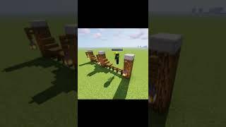 5 Fence Ideas That You Can Build in Minecraft! #shorts