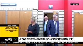 Glynnis Breytenbach withdraws as candidate for NPA head