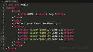 HTML select Tag