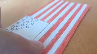 Drawing the flag of the United States 