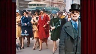 Roaring 20s New York Life - Restored to Color and Sound