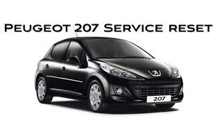 Peugeot 207 Service Reset