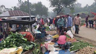 Bangladeshi Weekly Village Market in a Rainy Day | Daily Village Life