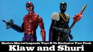 Marvel Legends Klaw and Shuri Toys R Us Two Pack Hasbro Review